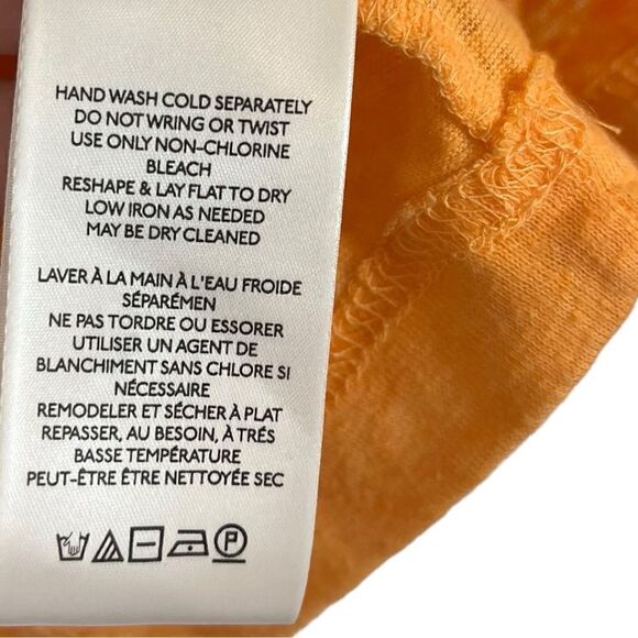 Free People Women’s Market Embroidered V-Neck Top Orange, Size M, NWT - Picture 12 of 13